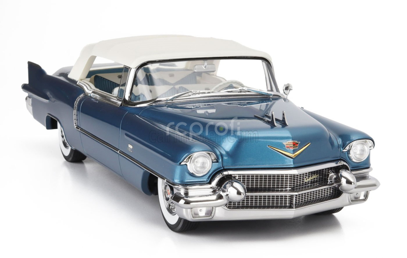 Stamp-models Cadillac Eldorado Biarritz Cabriolet Closed 1956 1:18 Bahama Blue