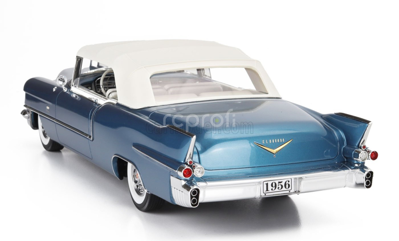 Stamp-models Cadillac Eldorado Biarritz Cabriolet Closed 1956 1:18 Bahama Blue