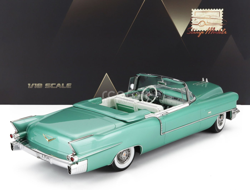 Stamp-models Cadillac Eldorado Biarritz Cabriolet Open 1956 1:18 Emerald Green