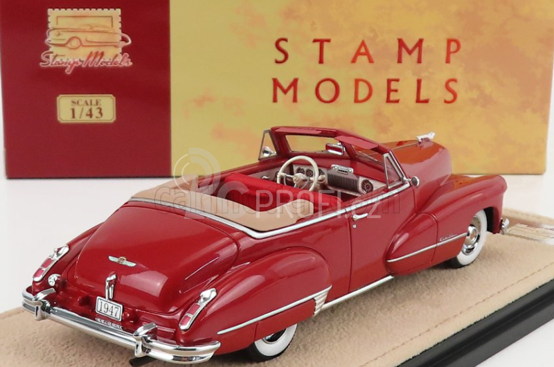 Stamp-models Cadillac Series 62 Convertible Open 1947 1:43 Maroon Met