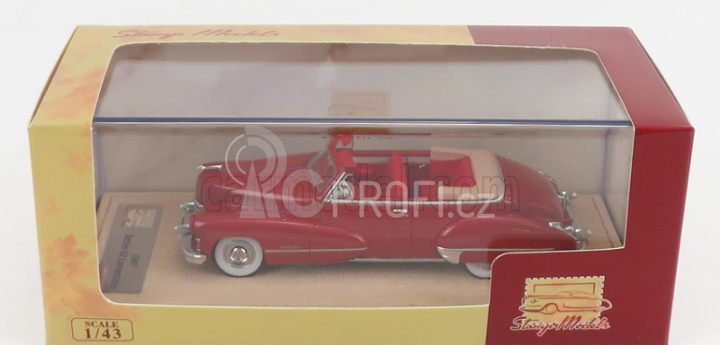 Stamp-models Cadillac Series 62 Convertible Open 1947 1:43 Maroon Met