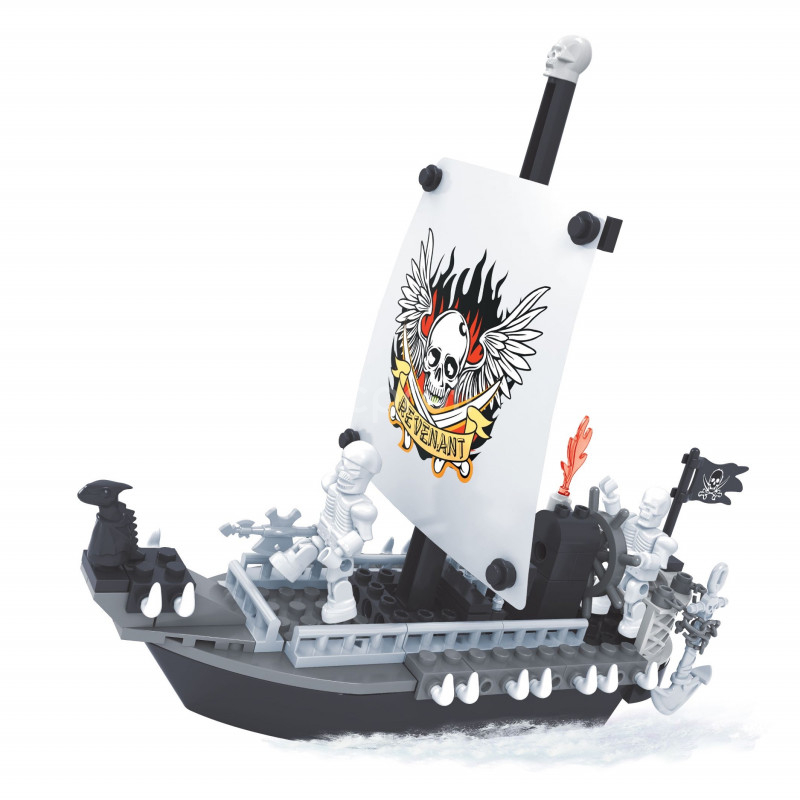 Stavebnice Ausini 27404 Pirátská loď velká - kostky rozměrově shodné s Lego
