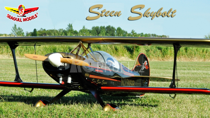 RC letadlo Steen Skybolt 1,55m, černá/červená
