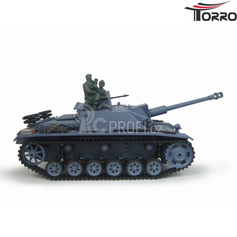 RC tank Panzer StuG 3 Ausf.G 1:16 BB, šedá