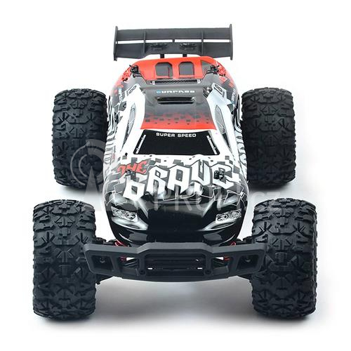 RC auto Pioneer Brave, bíločervená