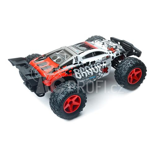 RC auto Pioneer Brave, bíločervená