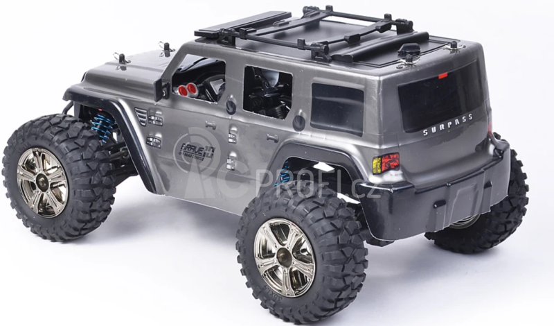 RC auto Jeep Golory, 1:14 stříbrná