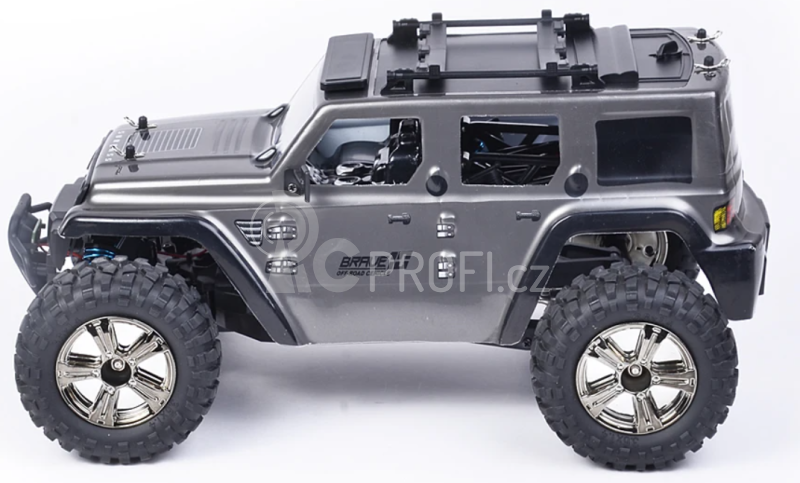 RC auto Jeep Golory, 1:14 stříbrná