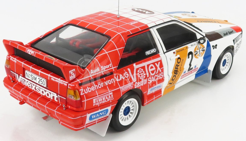 Sun-star Audi Quattro A1 N 2 Winner Rally International Avd/sth Hunsruck 1984 H.demuth - W.lux 1:18 Červená Bílá