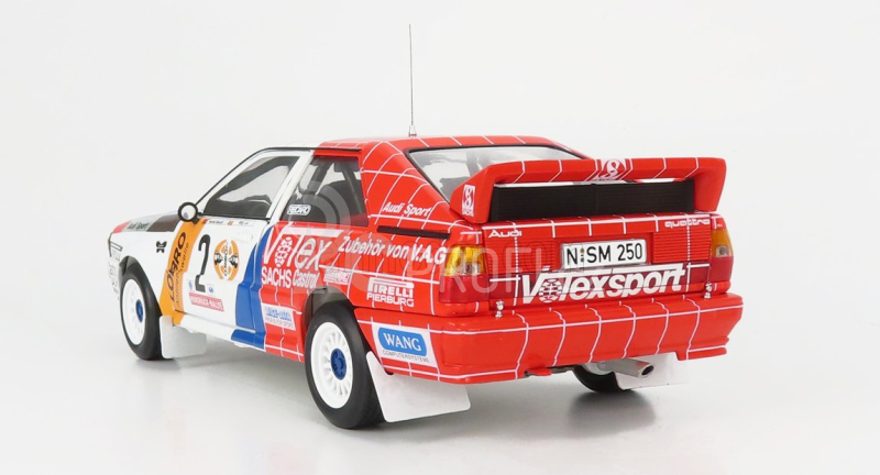 Sun-star Audi Quattro A1 N 2 Winner Rally International Avd/sth Hunsruck 1984 H.demuth - W.lux 1:18 Červená Bílá