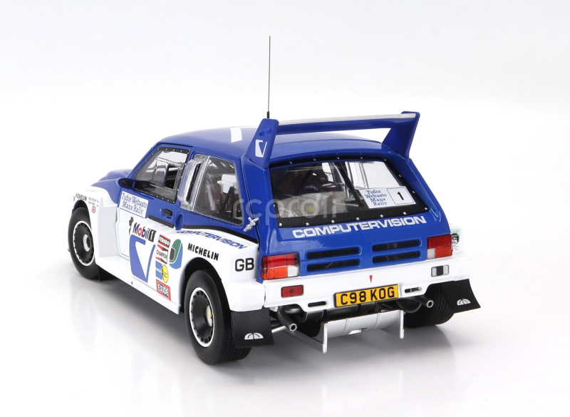 Sun-star Austin Mg Metro 6r4 N 1 Winner Rally Manx International 1986 T.pond - R.arthur 1:18 Modrá Bílá