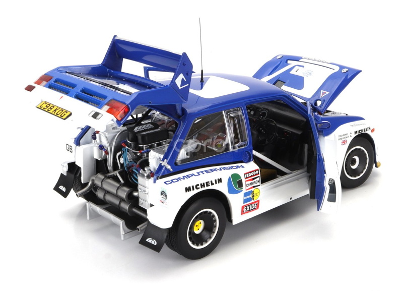 Sun-star Austin Mg Metro 6r4 N 1 Winner Rally Manx International 1986 T.pond - R.arthur 1:18 Modrá Bílá