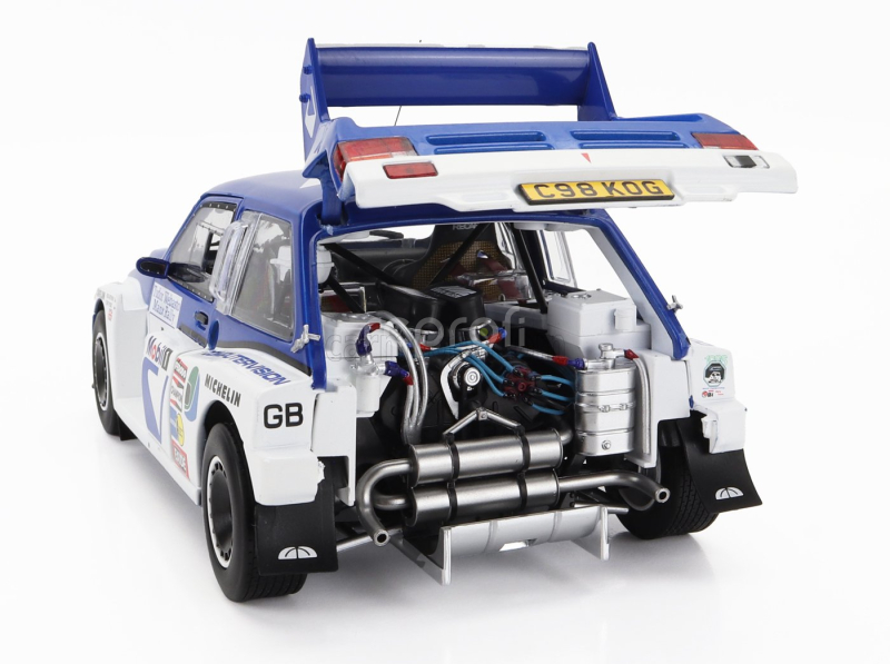 Sun-star Austin Mg Metro 6r4 N 1 Winner Rally Manx International 1986 T.pond - R.arthur 1:18 Modrá Bílá