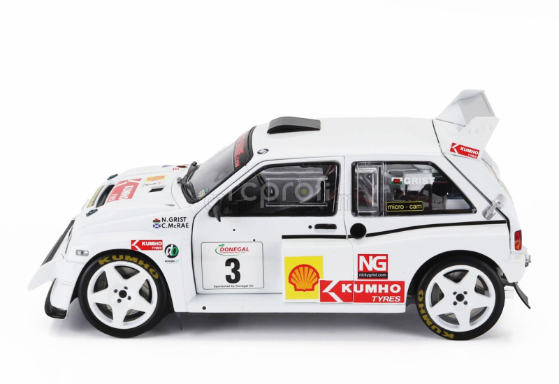Sun-star Austin Mg Metro 6r4 N 3 Rally Shell Donegal International 2006 Colin Mcrae - Nicky Grist 1:18 Bílá