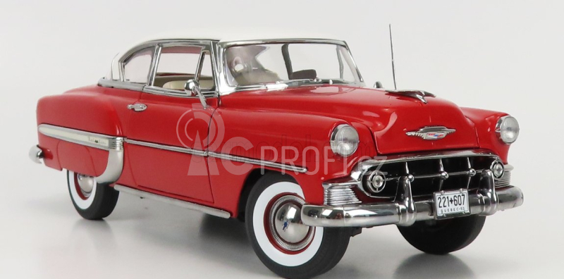 Sun-star Chevrolet Bel Air Coupe 1953 1:18 Červená Bílá