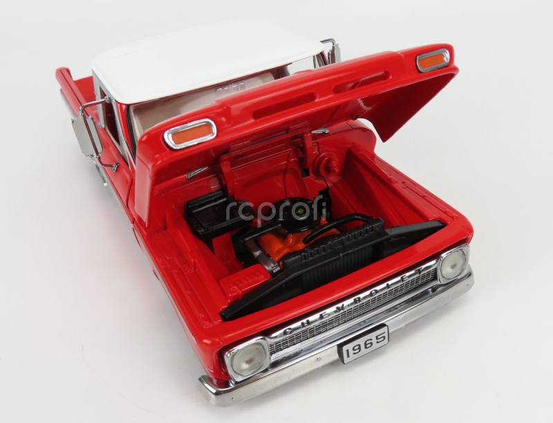 Sun-star Chevrolet C-10 Pick-up Lowrider 2-door 1965 1:18 Červená Bílá