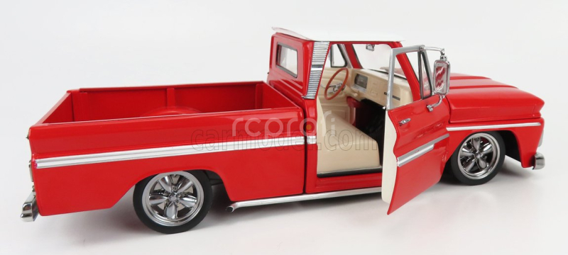 Sun-star Chevrolet C-10 Pick-up Lowrider 2-door 1965 1:18 Červená Bílá