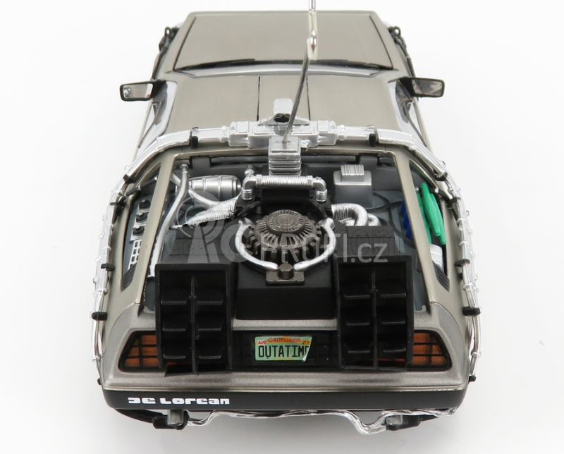 Sun-star De lorean Time Machine - Back To The Future 1 - Ritorno Al Futuro 1 1:18 Silver