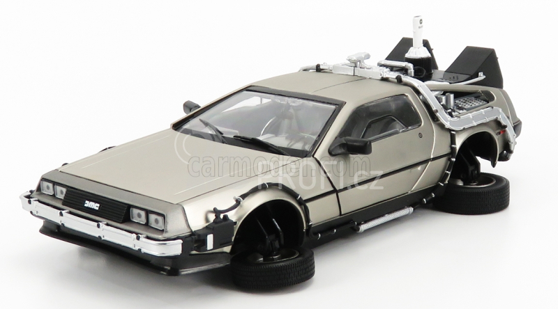 Sun-star De lorean Time Machine - Back To The Future 2 - Ritorno Al Futuro 2 1:18 Silver