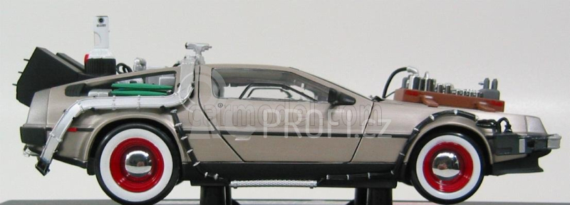 Sun-star De lorean Time Machine - Back To The Future 3 - Ritorno Al Futuro 3 1:18 Silver
