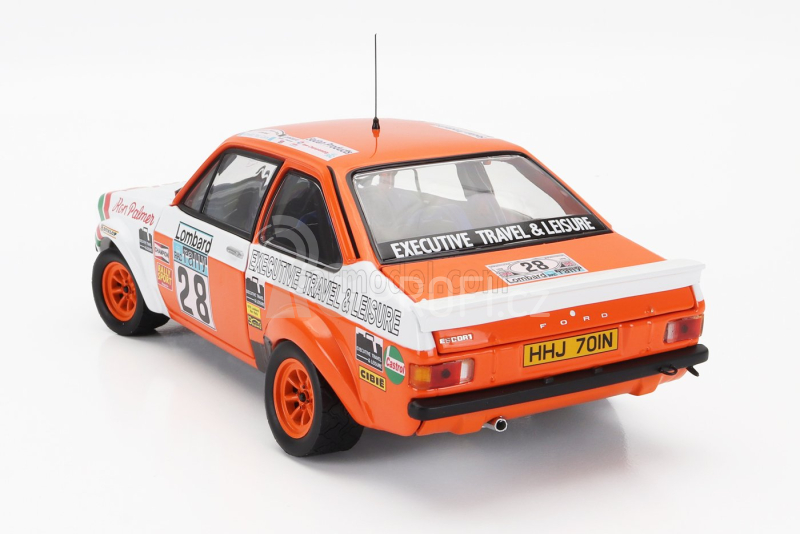 Sun-star Ford england Escort Mkii Rs 1800 (night Version) Castrol N 28 Rally Rac Lombard 1978 Malcolm Wilson - Ron Palmer 1:18 Bílá Oranžová