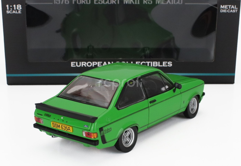 Sun-star Ford england Escort Mkii Rs Mexico Rhd 1976 1:18 Zelená