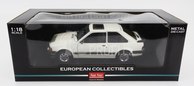 Sun-star Ford england Escort Rs 1600i 1984 1:18 Bílá