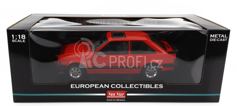 Sun-star Ford england Escort Rs 1600i 1984 1:18 Red