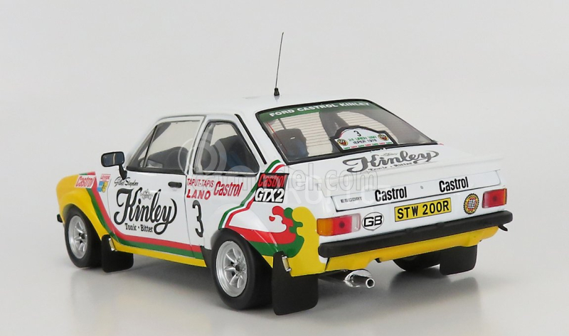 Sun-star Ford england Escort Rs1800 (night Version) N 3 2nd Rally 24h Ypres 1978 G.staepelaere - F.franssen 1:18 Bílá Žlutá