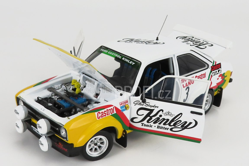 Sun-star Ford england Escort Rs1800 (night Version) N 3 2nd Rally 24h Ypres 1978 G.staepelaere - F.franssen 1:18 Bílá Žlutá