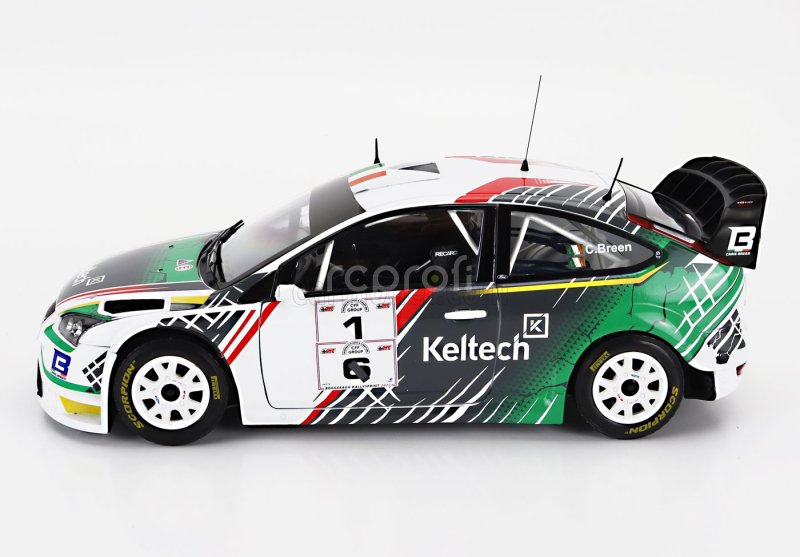 Sun-star Ford england Focus Rs Wrc Keltech N 1 Winner Rally Sprint Cff Group Boggeragh 2022 Craig Breen - Peter Brennan 1:18 Bílá Zelená Šedá