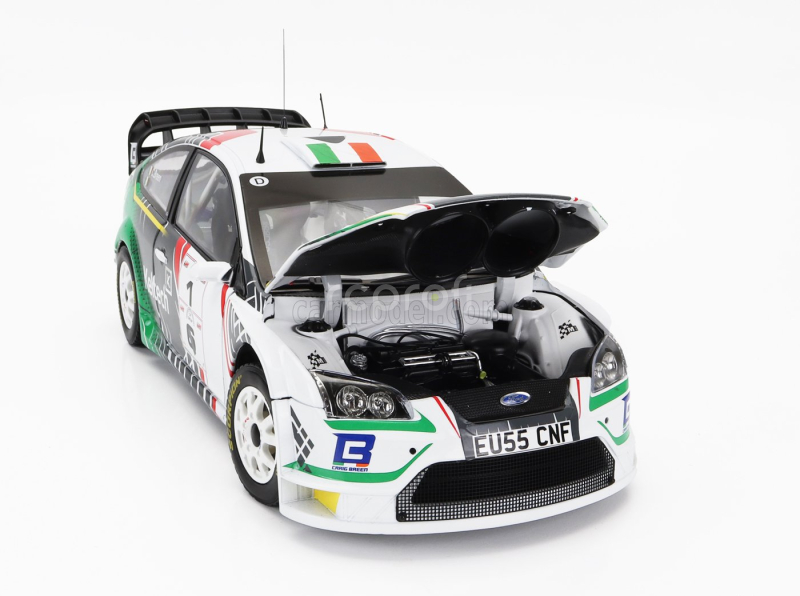 Sun-star Ford england Focus Rs Wrc Keltech N 1 Winner Rally Sprint Cff Group Boggeragh 2022 Craig Breen - Peter Brennan 1:18 Bílá Zelená Šedá