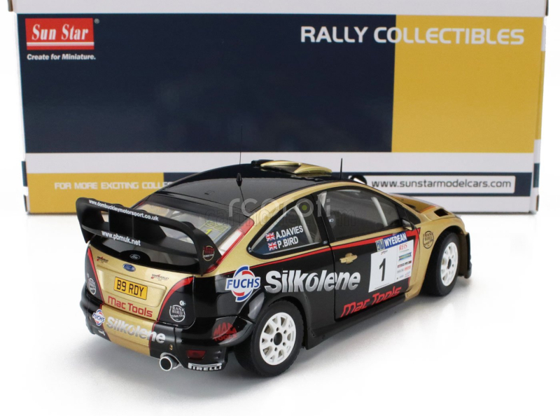 Sun-star Ford england Focus Rs Wrc08 N 1 Winner Rally Wyedean Forest 2015 Paul Bird - Aled Davies 1:18 Černé Zlato