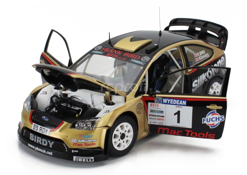 Sun-star Ford england Focus Rs Wrc08 N 1 Winner Rally Wyedean Forest 2015 Paul Bird - Aled Davies 1:18 Černé Zlato
