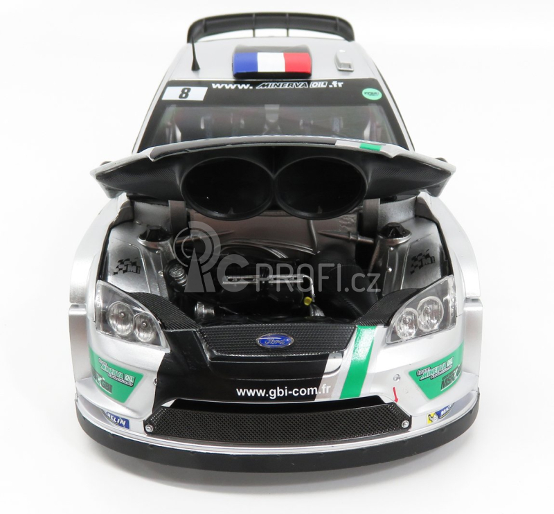 Sun-star Ford england Focus Rs Wrc08 N 8 Rally Du Touquet 2012 J.c.beaubelique - Higonnot 1:18 Stříbrná Zelená