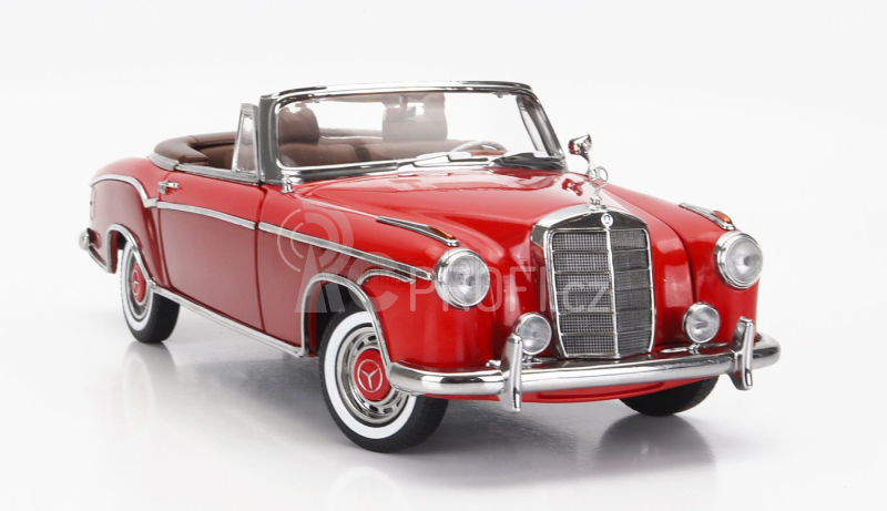 Sun-star Mercedes benz 220se Cabriolet Open 1960 1:18 2 Tóny Červené
