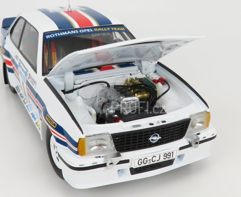 Sun-star Opel Ascona 400 N 1 2nd Rally Acropolis 1982 W.rohrl - C.geistdorfer 1:18 Bílá Modrá Červená
