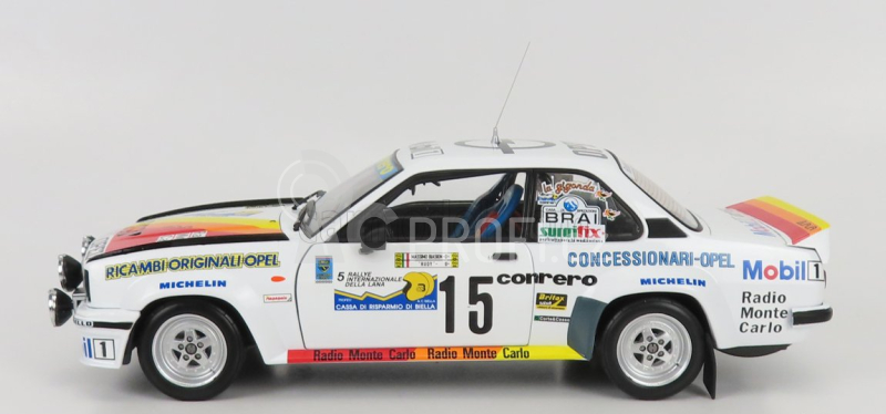 Sun-star Opel Ascona 400 (night Version) N 15 Winner Rally Internazionale Della Lana 1982 M.biasion - Rudy 1:18 Bílá