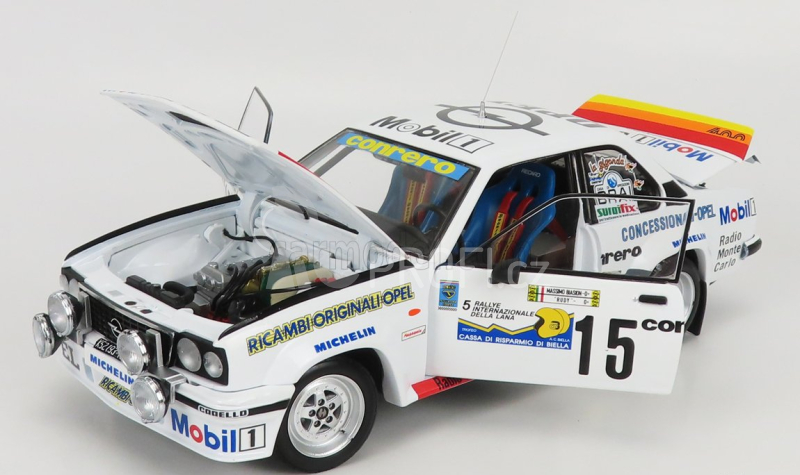 Sun-star Opel Ascona 400 (night Version) N 15 Winner Rally Internazionale Della Lana 1982 M.biasion - Rudy 1:18 Bílá