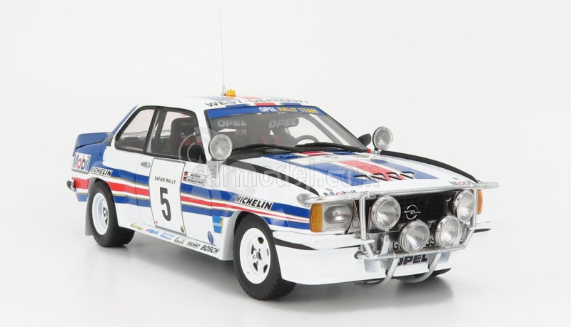 Sun-star Opel Ascona 400 (night Version) N 5 Rally Safari 1982 W.rohrl - C.geistdorfer 1:18 Bílá Modrá Červená