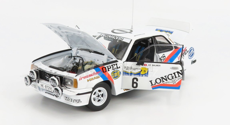Sun-star Opel Ascona 400 (night Version) N 6 Rally Internazionale Della Lana 1982 J.p.balmer - F.cavalli 1:18 Bílá Modrá Oranžová