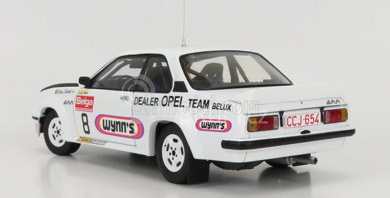 Sun-star Opel Ascona 400 (night Version) N 8 2nd Rally Bianchi 1981 G.colsoul - A.lopes 1:18 Bílá