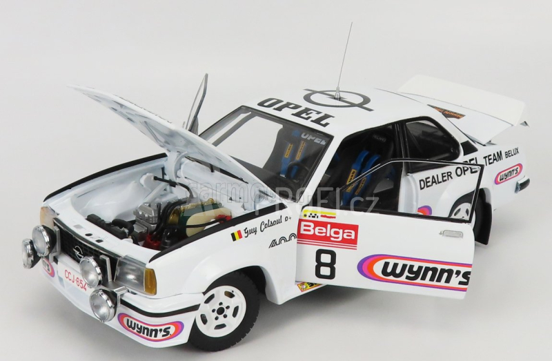 Sun-star Opel Ascona 400 (night Version) N 8 2nd Rally Bianchi 1981 G.colsoul - A.lopes 1:18 Bílá