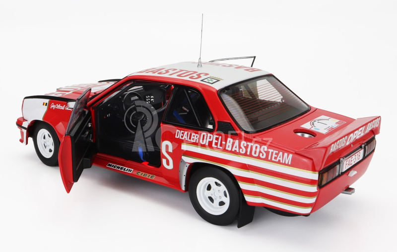 Sun-star Opel Ascona 400 Rally Bastos N 1 2nd Rally Circuit Des Ardennes 1983 Guy Colsoul - Alain Lopes 1:18 Červená Bílá