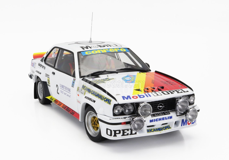 Sun-star Opel Ascona 400 Rally (night Version) N 2 Winner Rally Costa Brava 1982 Tony Fassina - Rudy 1:18 Bílá Červená Oranžová