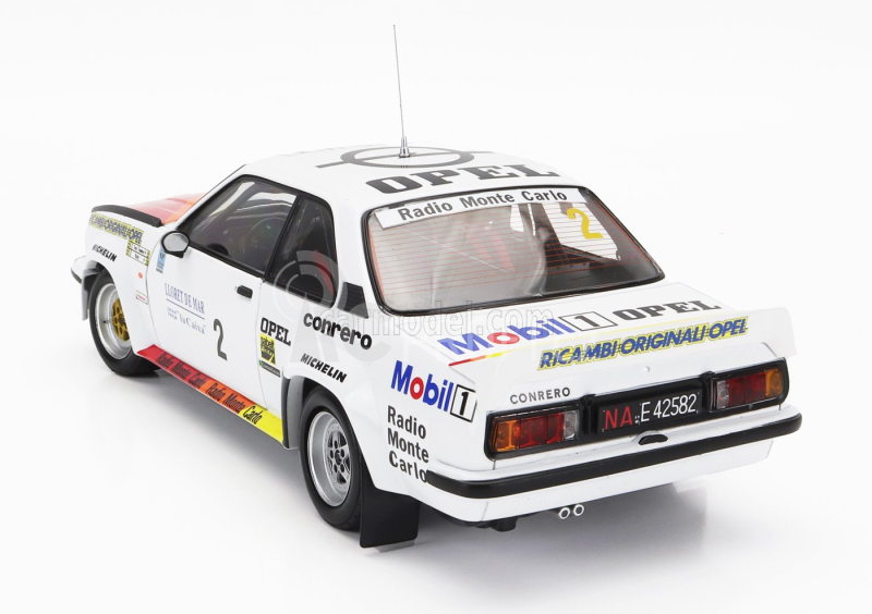 Sun-star Opel Ascona 400 Rally (night Version) N 2 Winner Rally Costa Brava 1982 Tony Fassina - Rudy 1:18 Bílá Červená Oranžová