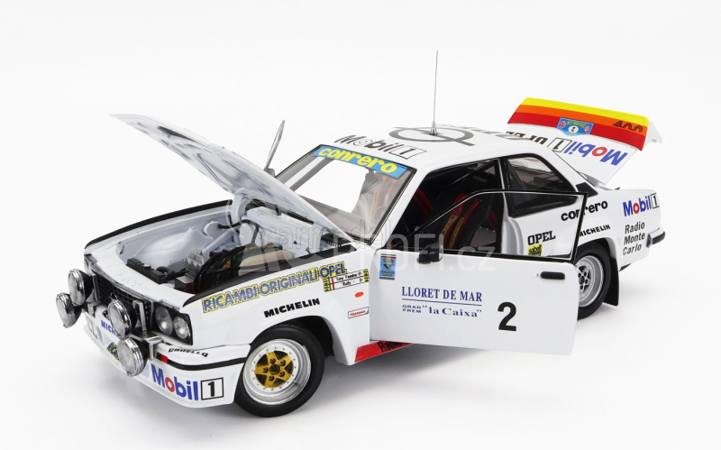 Sun-star Opel Ascona 400 Rally (night Version) N 2 Winner Rally Costa Brava 1982 Tony Fassina - Rudy 1:18 Bílá Červená Oranžová