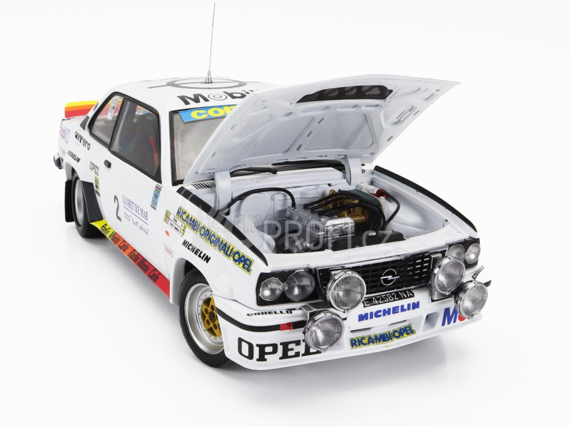 Sun-star Opel Ascona 400 Rally (night Version) N 2 Winner Rally Costa Brava 1982 Tony Fassina - Rudy 1:18 Bílá Červená Oranžová