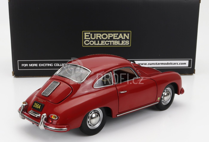 Sun-star Porsche 356a 1500 Gs Carrera Gt Coupe 1957 1:18 Polyantha Red