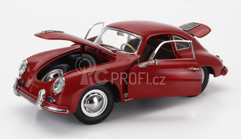 Sun-star Porsche 356a 1500 Gs Carrera Gt Coupe 1957 1:18 Polyantha Red